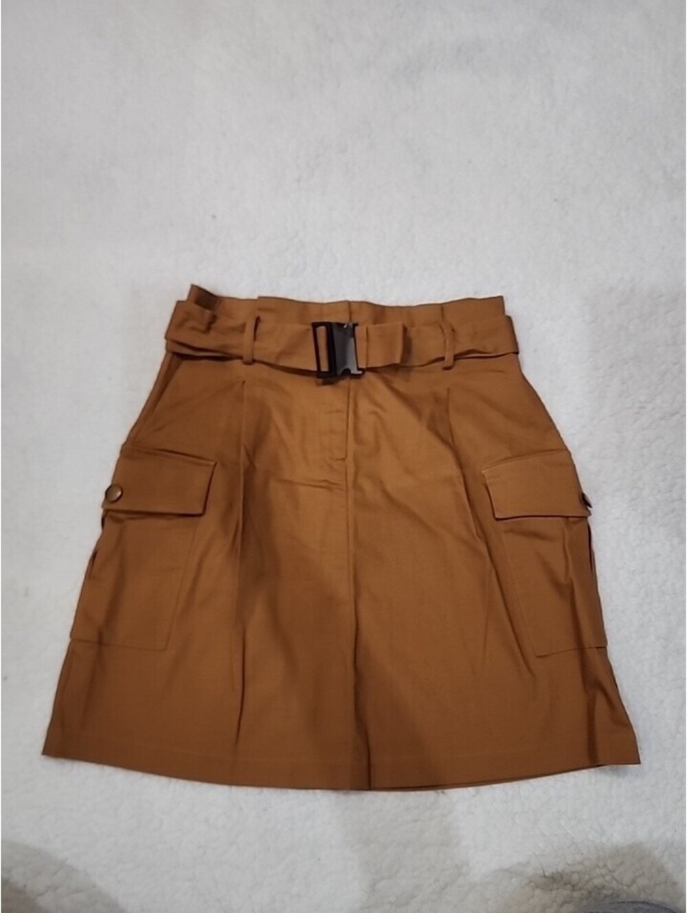 Potter's Pot  Falda Cargo  mini skirt w/belt women size M